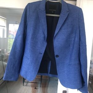 Banana Republic Blue Linen Blazer